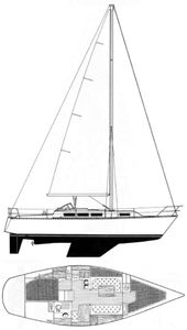 Idylle 1150 (Beneteau) Drawing