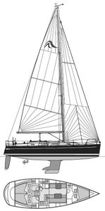 Hanse 370 Drawing