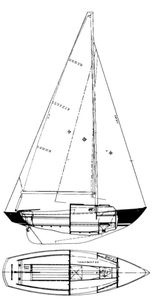 Corinthian 19 (Alberg) Drawing
