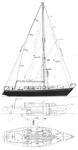 Hinckley 38 Drawing